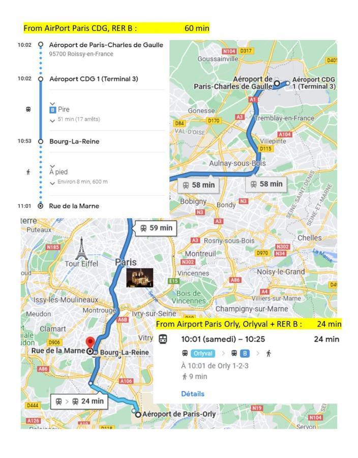 3 Private Rooms Shared Flat In A Villa At Sceaux 600M Rer B Direct To Notre-Dame 외부 사진